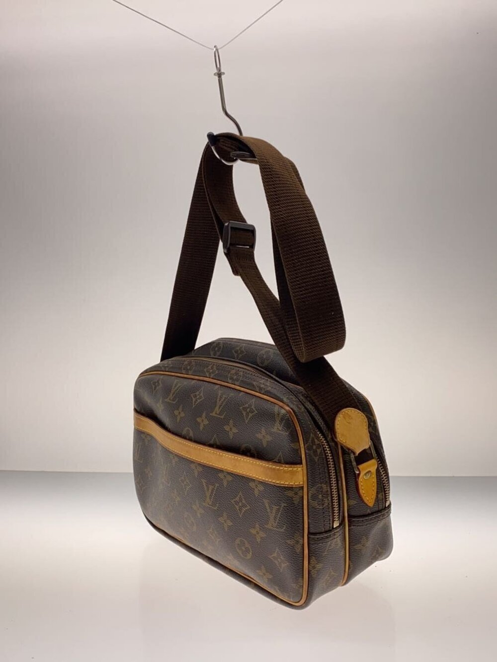 Louis Vuitton Brown Canvas Monogram Reporter Brown